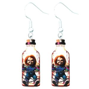Fun Spooky horror character 5d earrings